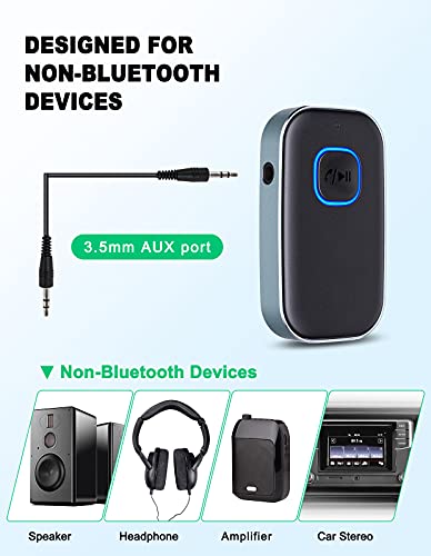 Second image of J22 Bluetooth 5.0 Receiver for Car with Hands-Free Calls & Home Stereo System