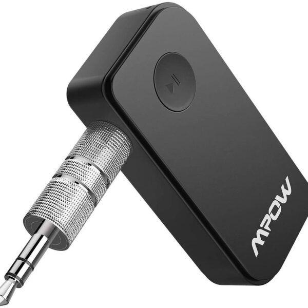 Mpow Bluetooth 5.0 Receiver, Car Bluetooth receiver 3.5mm Aux Bluetooth Receiver for Car/Home Music Streaming Sound System
