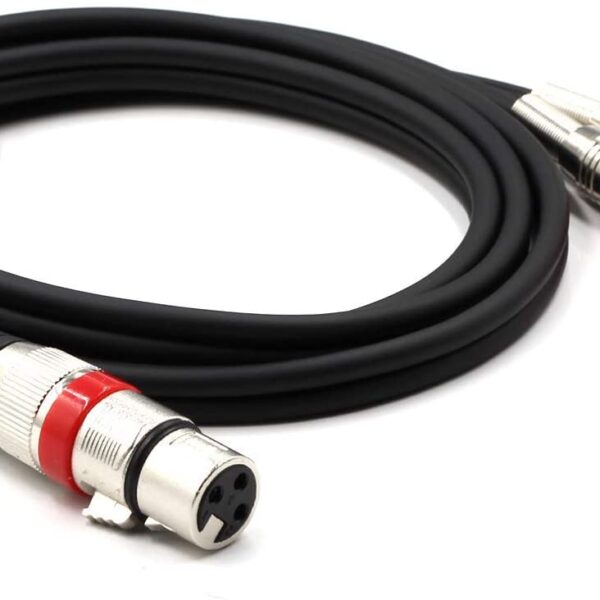Second image of XLR Female to 2 x Phono RCA Plug Adapter Y Splitter Patch Cable, XLR Female 3 Pin to Dual RCA Male Plug Stereo Audio Cable (1.5M)