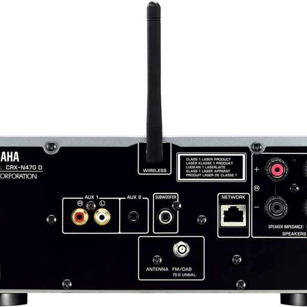 Second image of Yamaha MusicCast CRXN470D Compact Audio System with Built in Wifi, Airplay & Bluetooth - Black