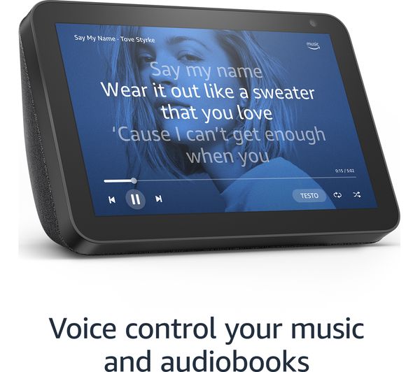 Second image of Amazon Echo Show 8 (1st Gen) Smart Speaker with 8" Screen & Alexa Voice Recognition